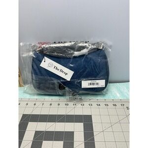 The Drop Womens Melanie Small Shoulder Bag Blue Denim GH26958-Denim NEW
